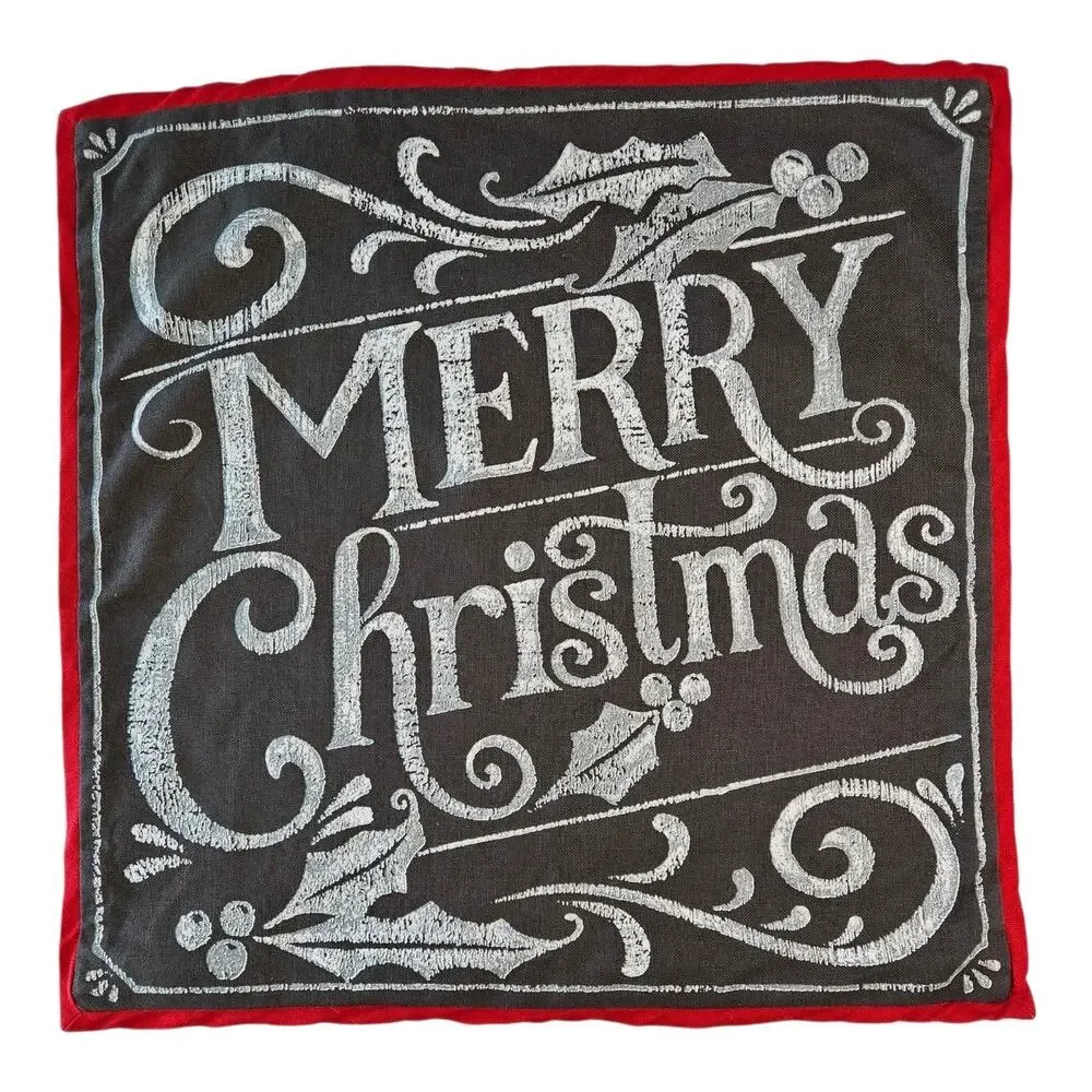 POTTERY BARN Pillow Cover 20 x 20 Chalk Board 